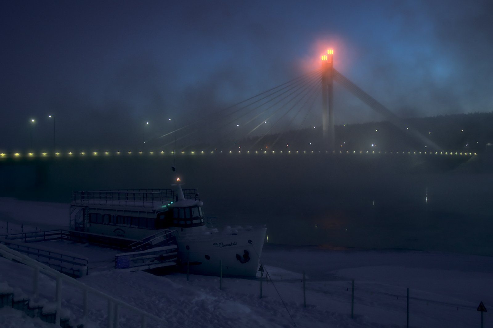 Jätkänkynttilä bridge in Rovaniemi, Finland.